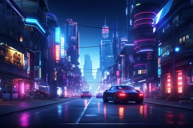 Photo cyberpunk background