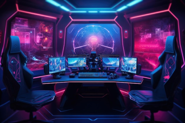 Cyberpunk Command Center Challenge cool