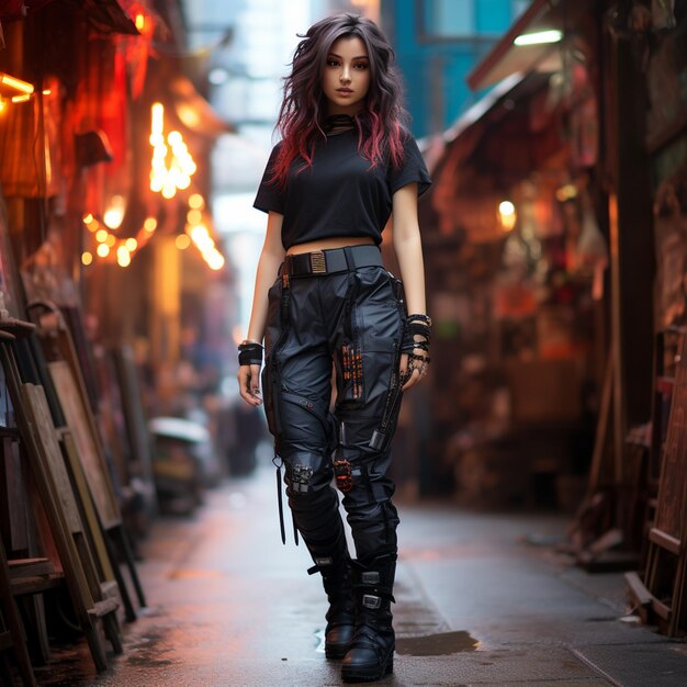 Photo cyberpunk fashion