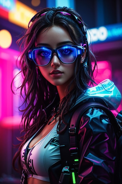 cyberpunk girl beatiful fullarmored from 3030