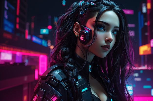 Female V Wallpaper 4K, Neon, Cyberpunk 2077