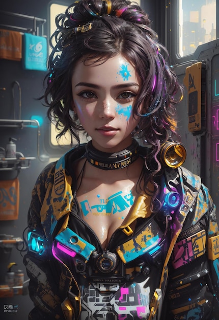 cyberpunk girl