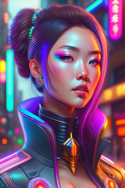 Cyberpunk girl