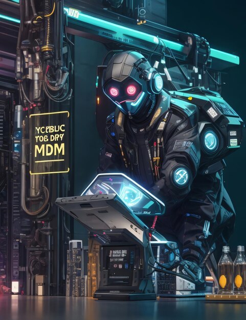 Cyberpunk illustratie