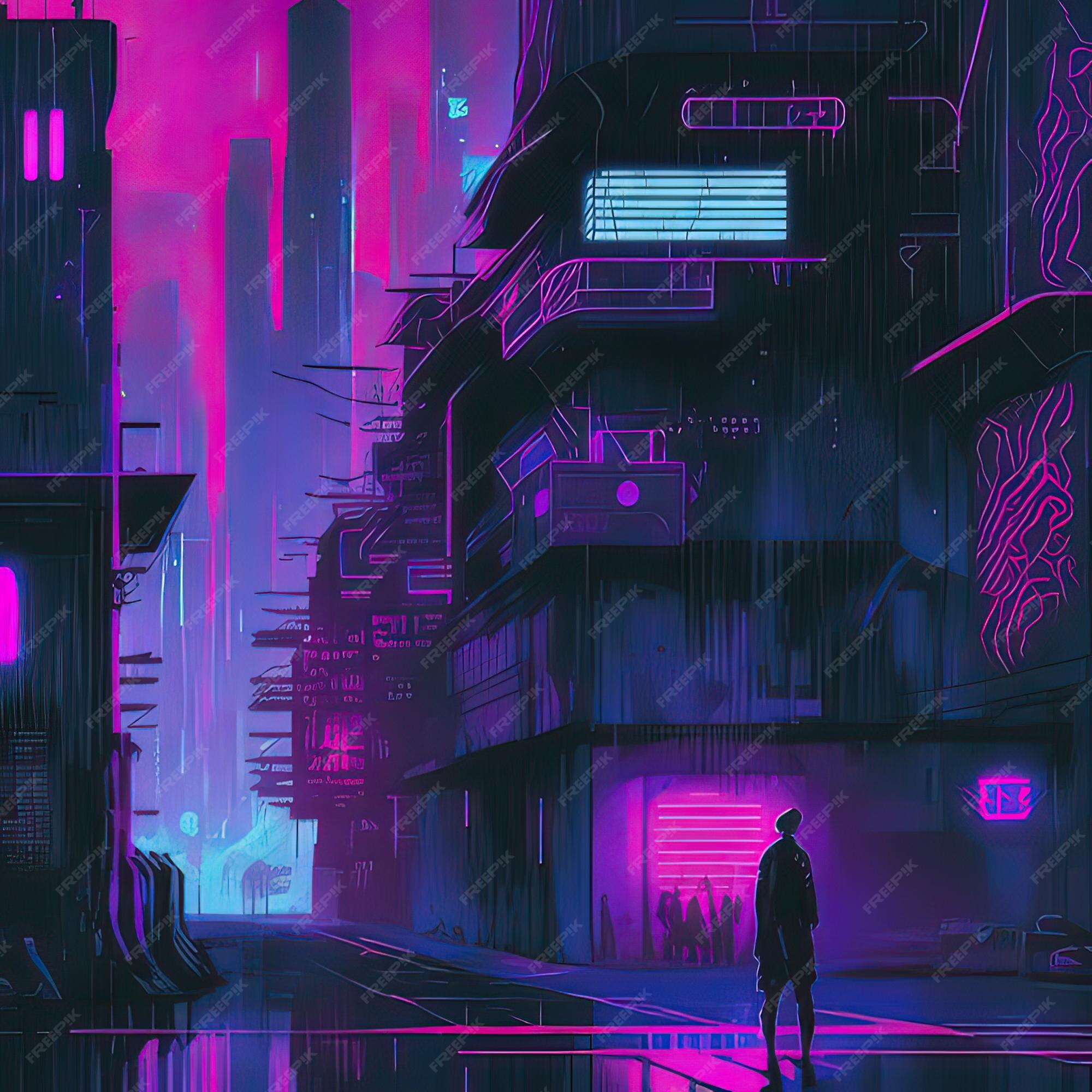 Premium Photo  Cyberpunk industrial abstract future wallpaper