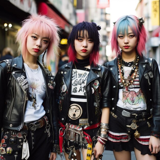 Cyberpunk Japanse neon straatmode