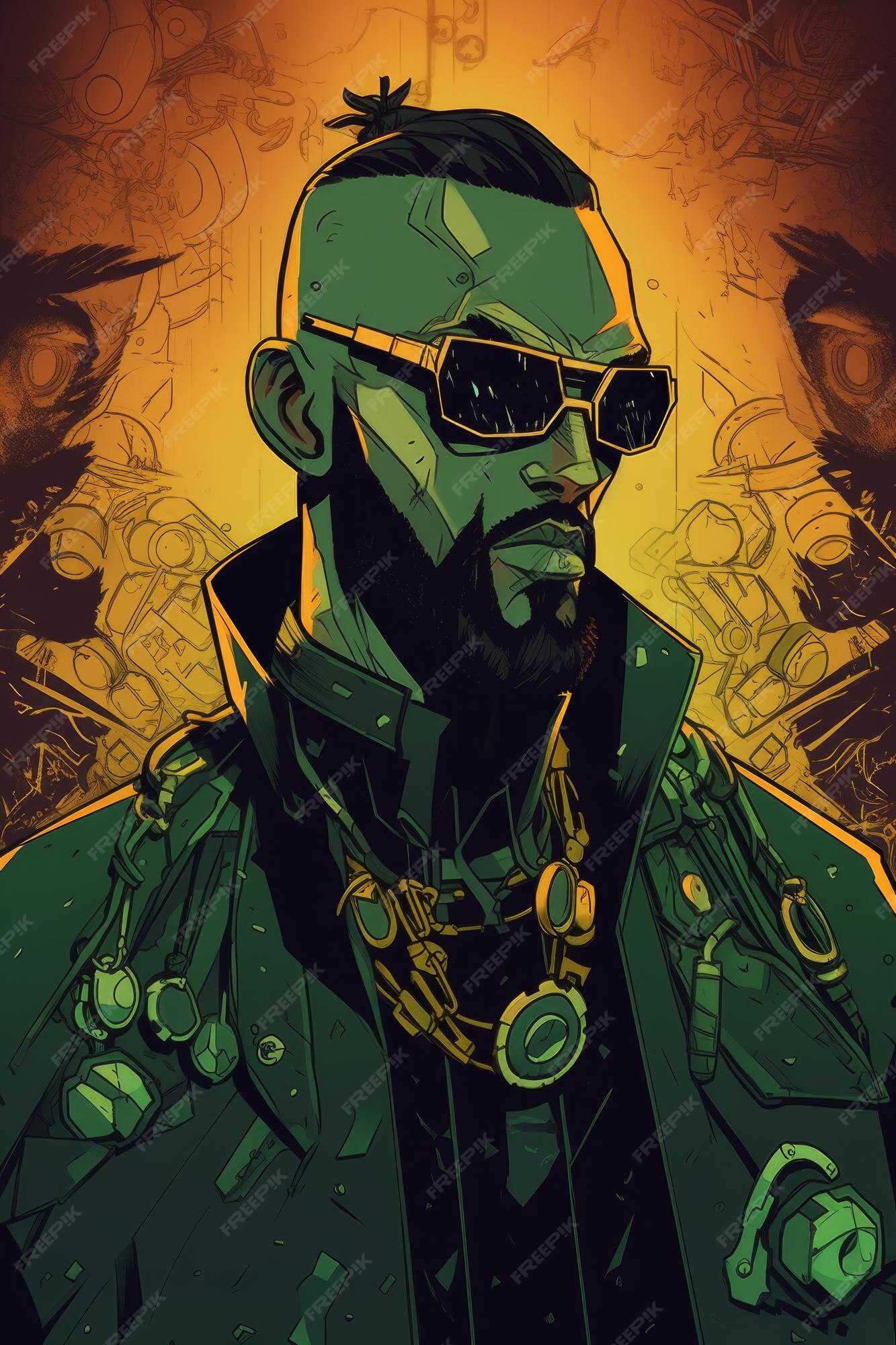 Premium AI Image | Cyberpunk man wallpaper
