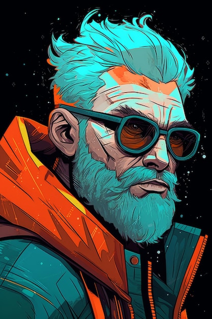 Cyberpunk man wallpaper