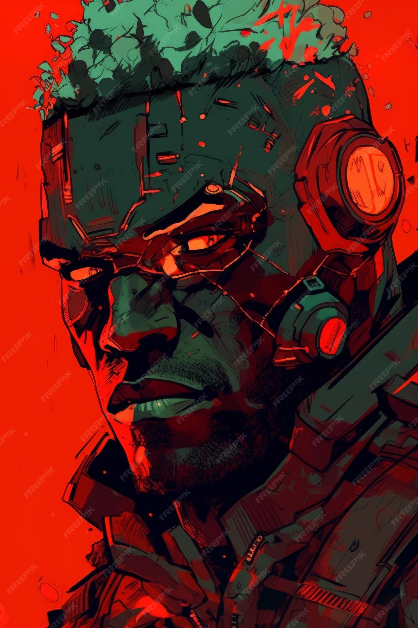 Premium AI Image | Cyberpunk man wallpaper