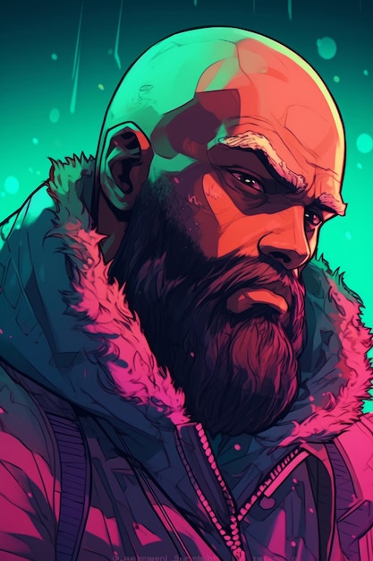 Cyberpunk man wallpaper