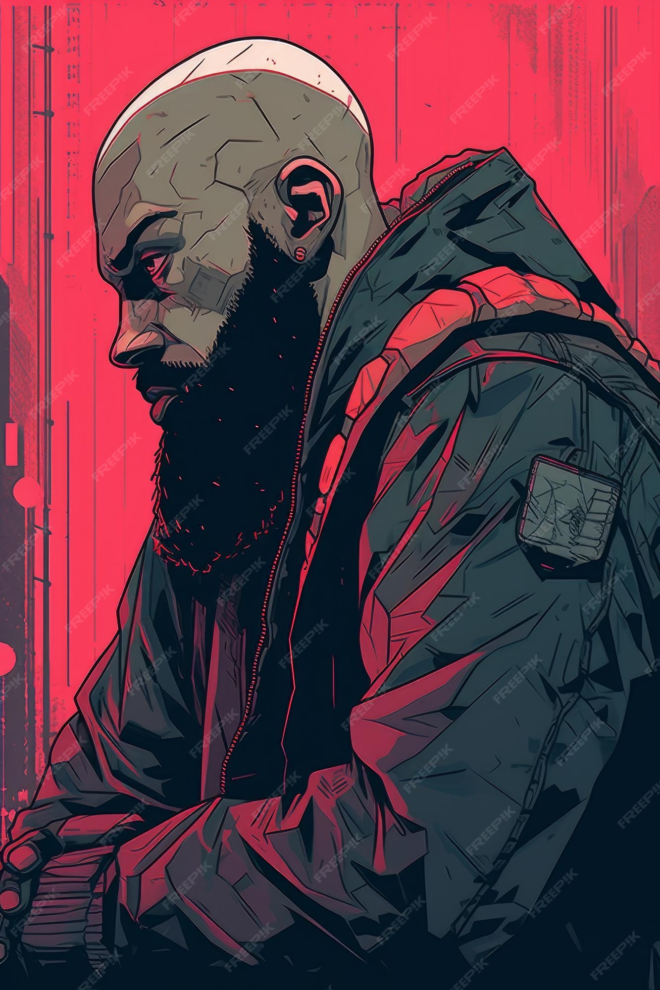 Premium AI Image | Cyberpunk man wallpaper