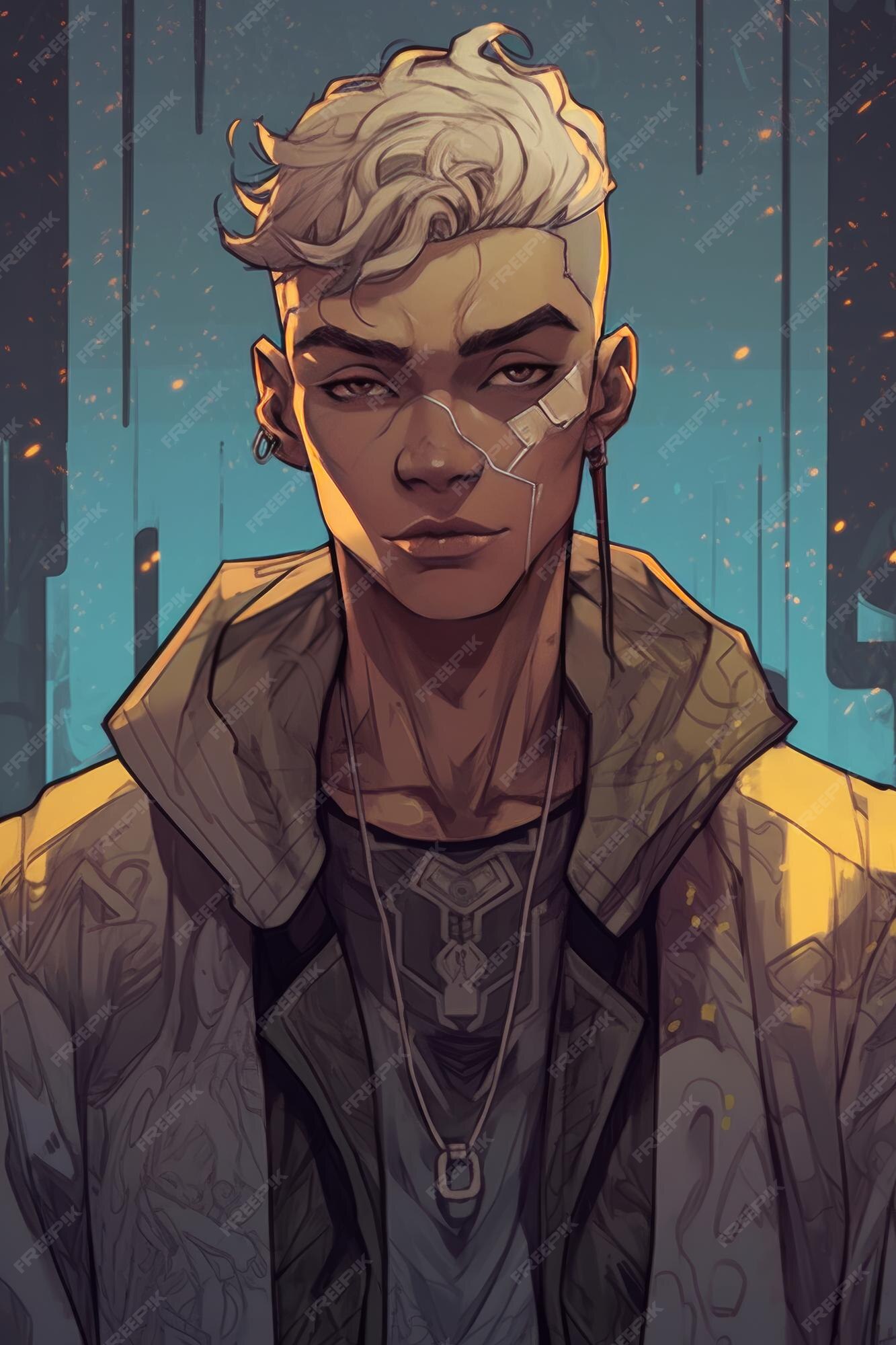 Premium AI Image | Cyberpunk man wallpaper