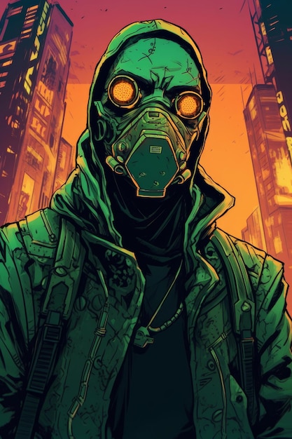 Cyberpunk man wallpaper