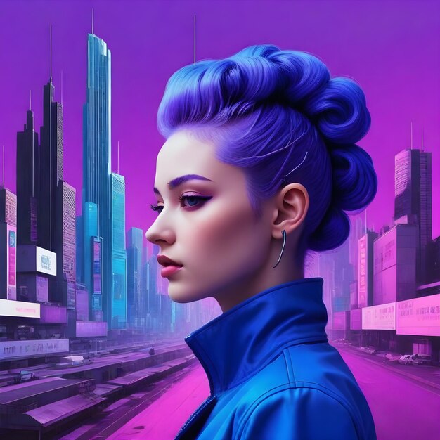 Cyberpunk meisje