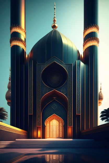 Cyberpunk mosque