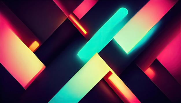 Cyberpunk Neon Abstract Wallpaper Colorful - KDE Store