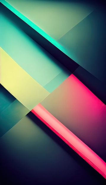 Cyberpunk neon colors scifi abstract minimal geometric trendy futuristic background