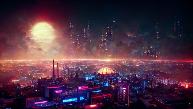 Night Artwork Futuristic City Cyberpunk Wallpaper Preview0.Jpg