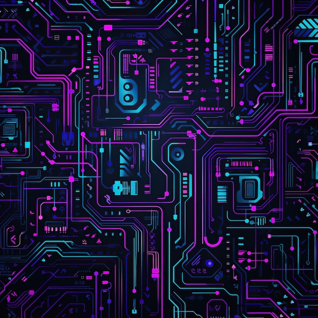 cyberpunk pattern technology background