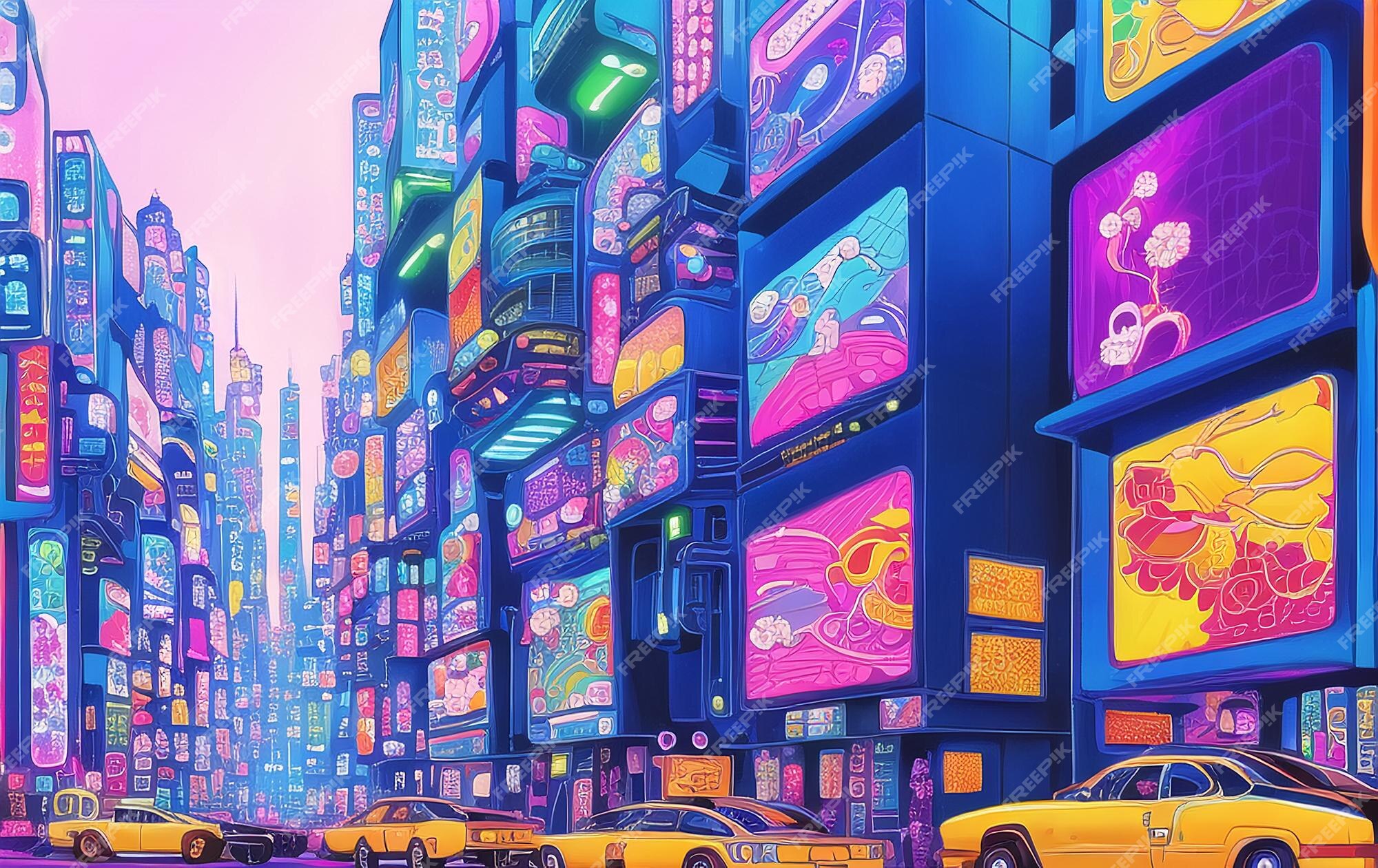 cyberpunk neon retro - Playground