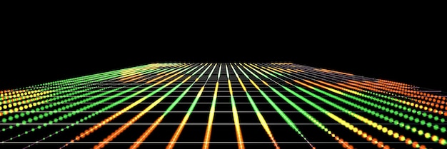 cyberpunk road futuristic neon geometric background banner