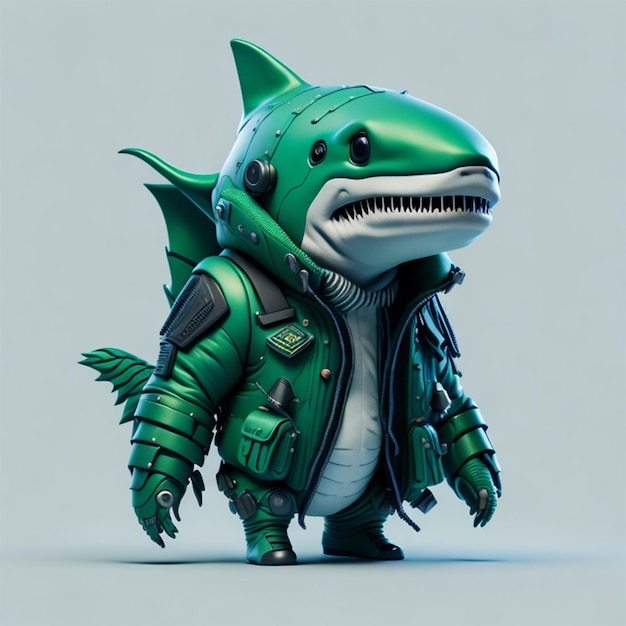 Cyberpunk shark