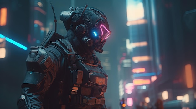 Cyberpunk Spacepunk Soldier - Free GIF on Pixabay - Pixabay