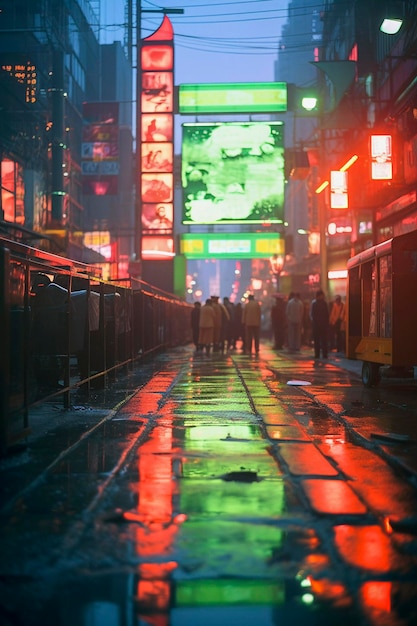 Cyberpunk Tokyo Glimpse into the Future of City Streets Generative AI