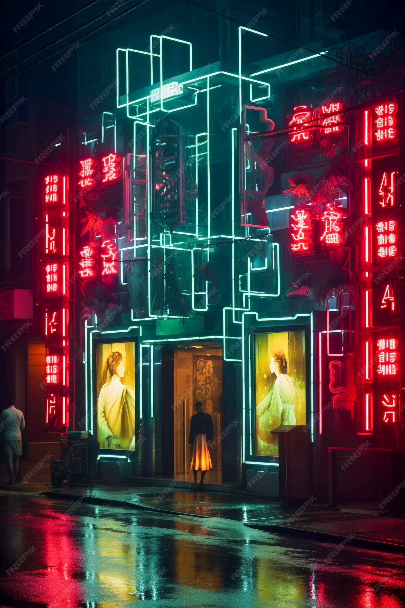 Premium AI Image | Cyberpunk Tokyo Glimpse into the Future of City 