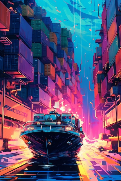 Cyberpunk vehicle moving high speed wallpaper