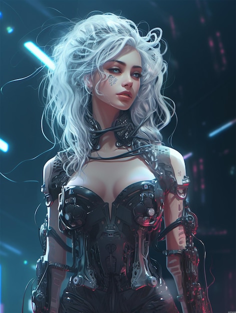 cyberpunk woman