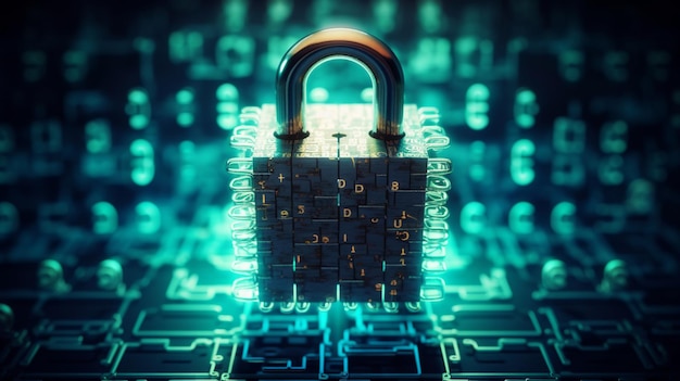 사이버 보안 개념 사용자 개인 정보 보안