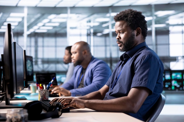 cybersecurity division employee monitoring security incidents affecting servers