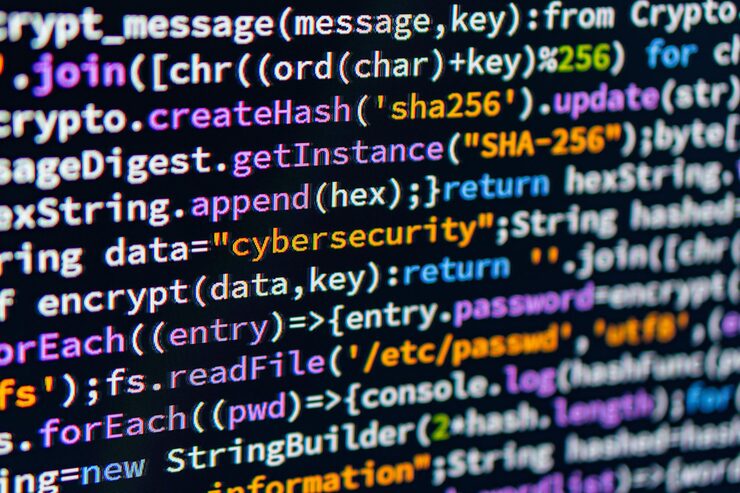 Photo cybersecurity the image shows lines of computer code or binary data written in a script or file