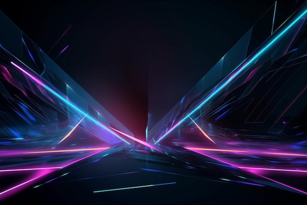 Cybersport abstract background Scene for advertising technology showcase banner game sport cosmetic business metaverse SciFi Generative AI