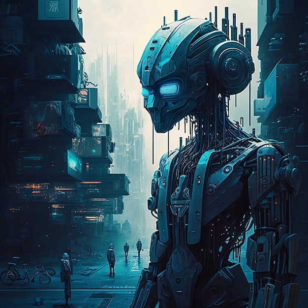 cyborg in the city