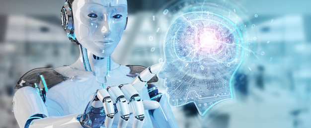 Cyborg creating artificial intelligence