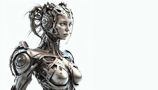 Cyborg-illustratie door generatieve AI