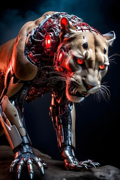 Foto modalità cyborg cougar biomeccanico