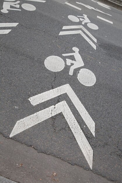 Cycle Lane Symbol Paris France