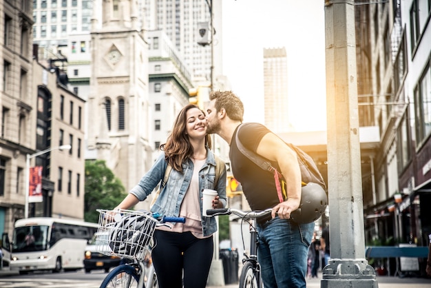 Cyclists in New York