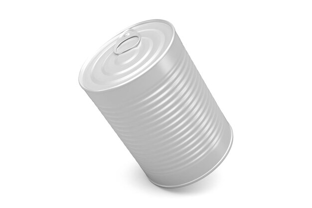 Cylinder Can Right Side Isolated In White Background