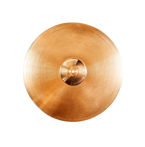 Cymbal isolated on white