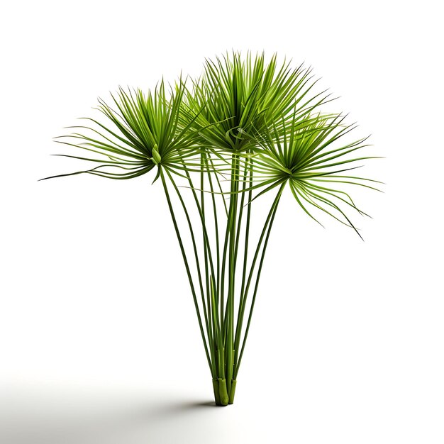 Photo cyperus alternifolius forest green a bouquet of umbrella pap isolated on white background clean