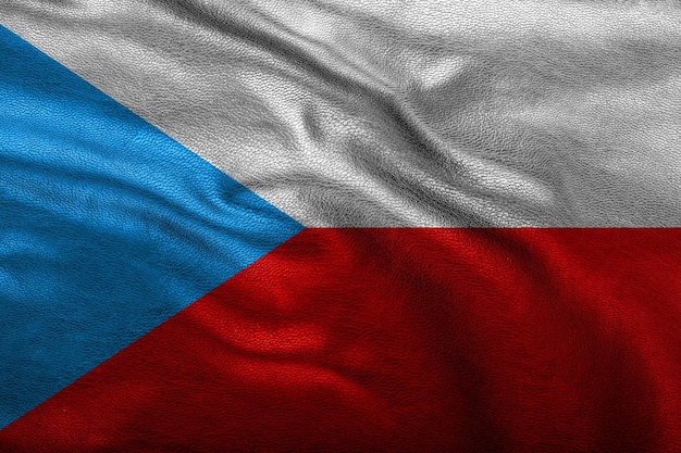 Фото Флаг чешской республики на бархатной поверхности для национальных праздников и символа свободы