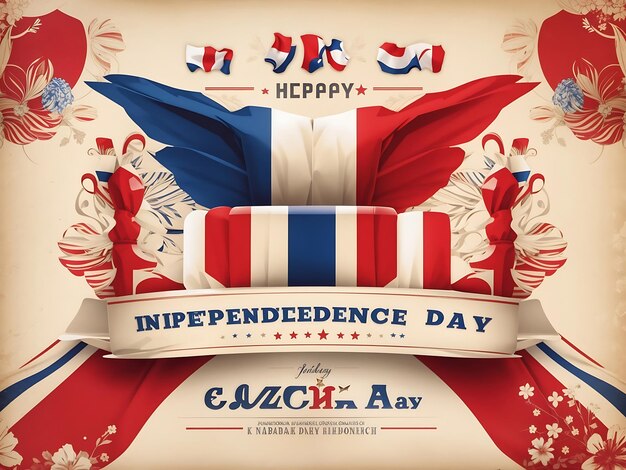 Czech republic happy independence day vector banner greeting card