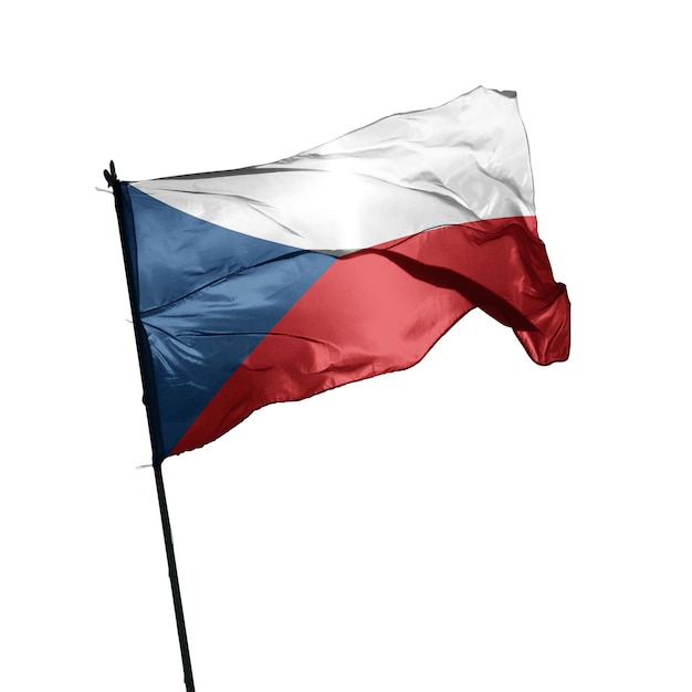 czech_republic vlag op witte achtergrond