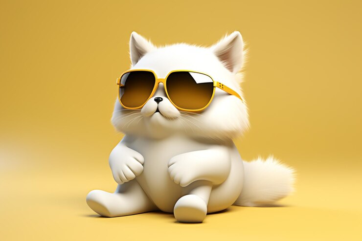 Photo d cartoon cat wearing a graduation robe