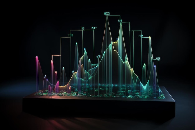 Photo d etherium nft cryptocurrency graphic chart