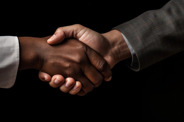 Photo d handshake of business deal